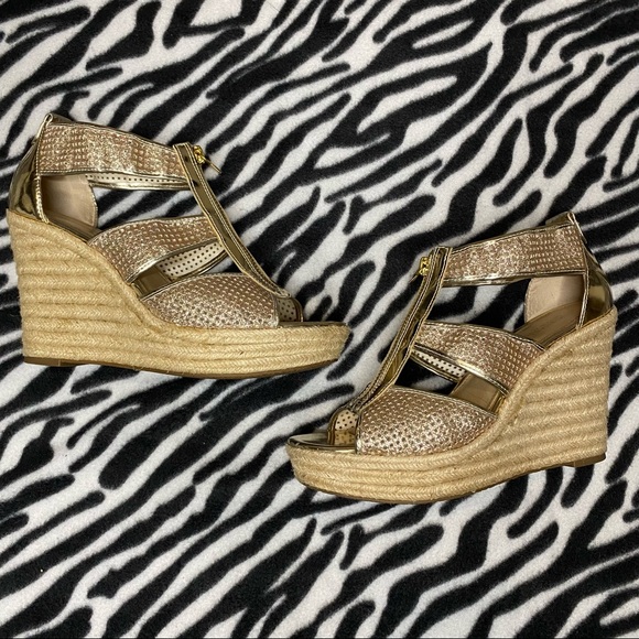 Michael Kors Wedge Zip Up Heels - Picture 2 of 4